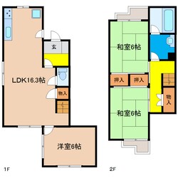 鈴蘭泉台第２住宅　８号棟の物件間取画像